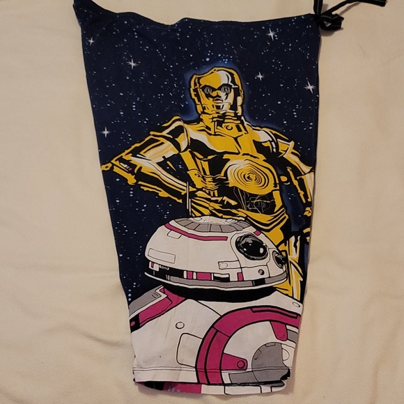 Star Wars Pajama Shorts - Navy, Yellow, Pink - Picture 2 of 6